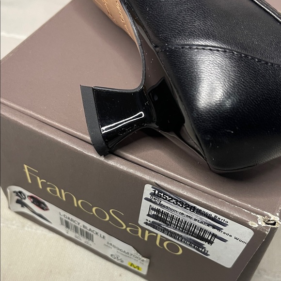 Franco Sarto L-Darcy Black Pointed Toe Heels - Picture 10 of 11